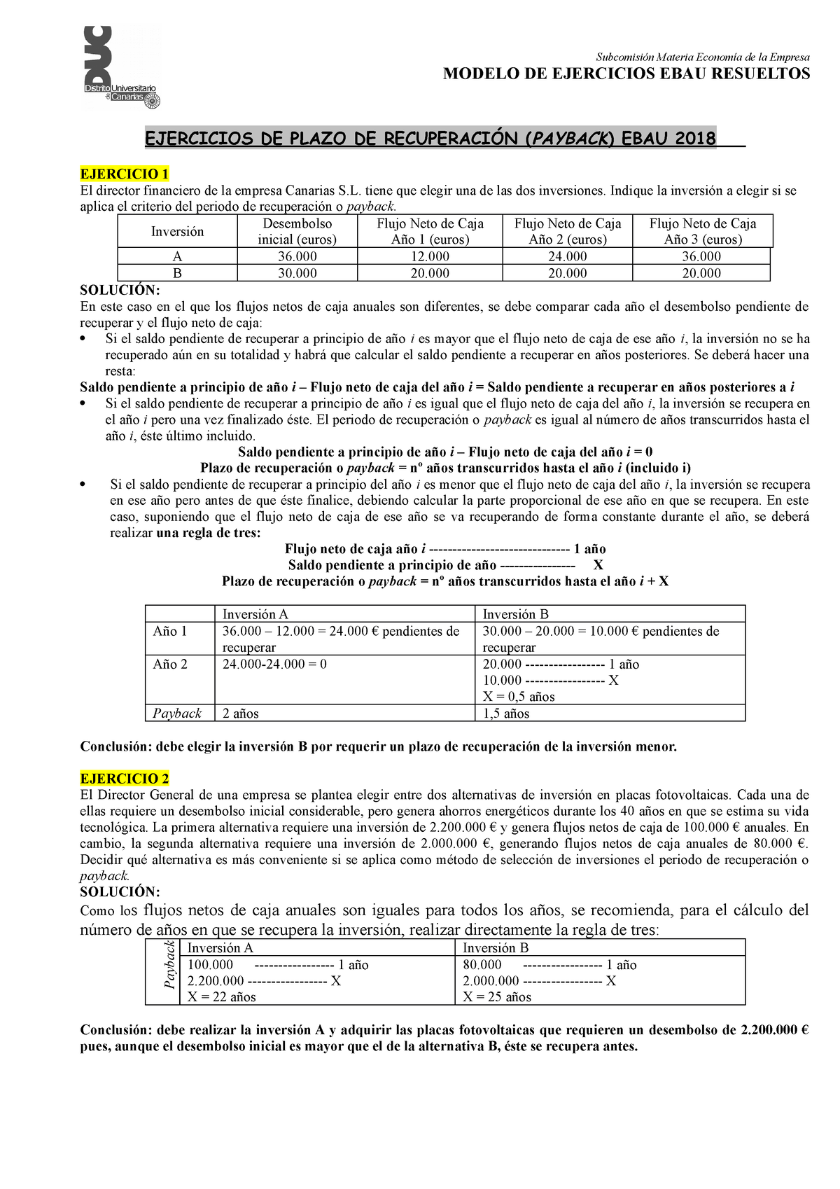 Modelo Nuevosejercicios Ebau Resuelto - MODELO DE EJERCICIOS EBAU ...