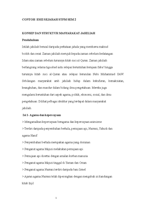 Contoh Esei Sejarah Stpm Sem 2 Ramalan Contoh Esei Sejarah Stpm Sem 2 Konsep Dan Struktur Studocu