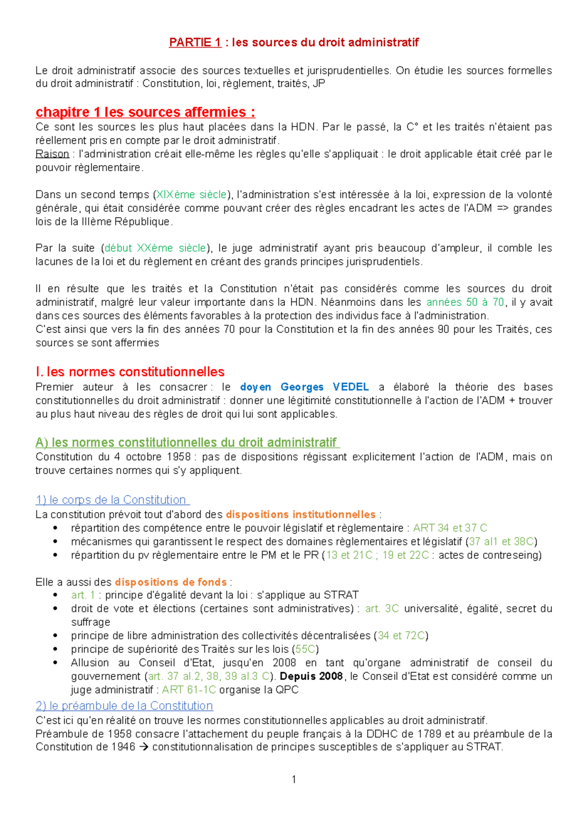 Partie Les Sources Du Droit Administratif Partie Les Sources Du Droit Administratif Le