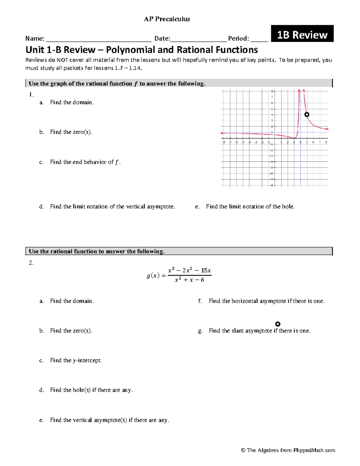 Unit 1b review - cool - Name: ______________________________ Date ...