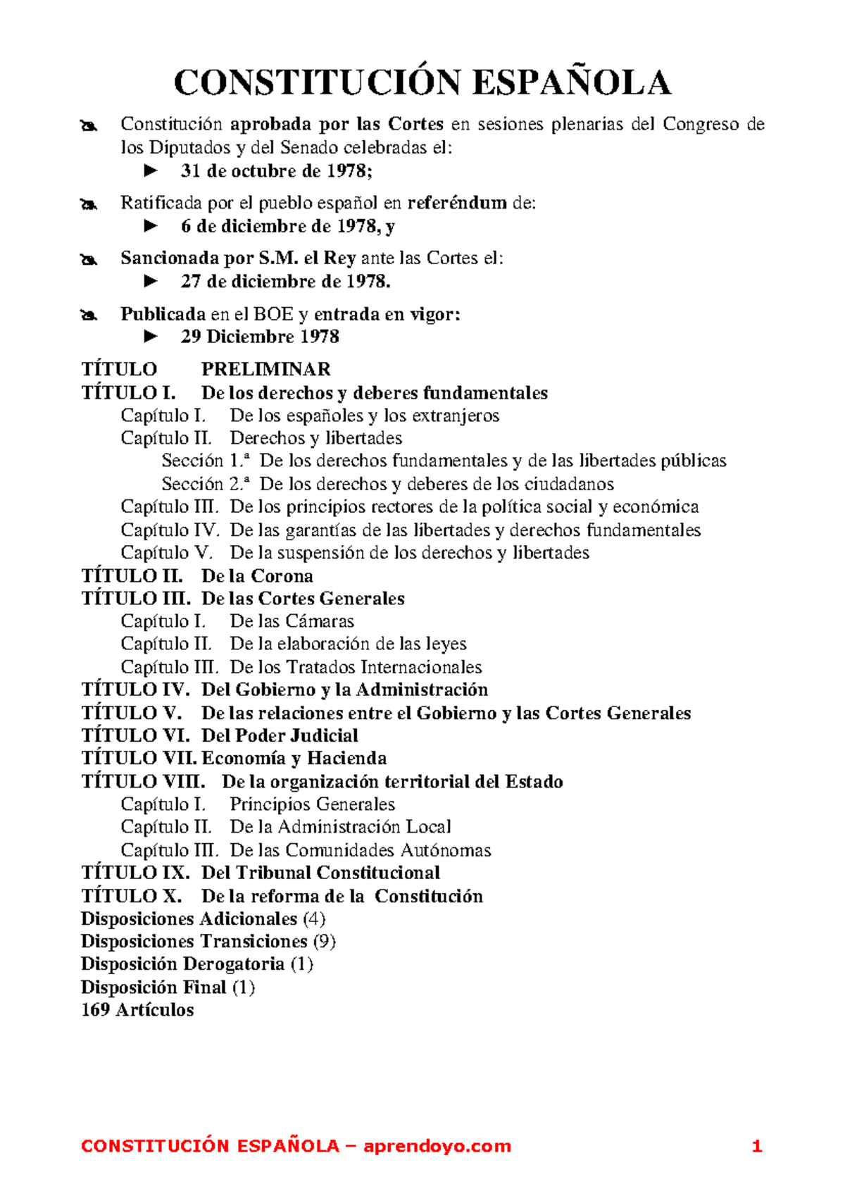 Constitucion Constitución Española CONSTITUCIÓN ESPAÑOLA Constitución aprobada por las