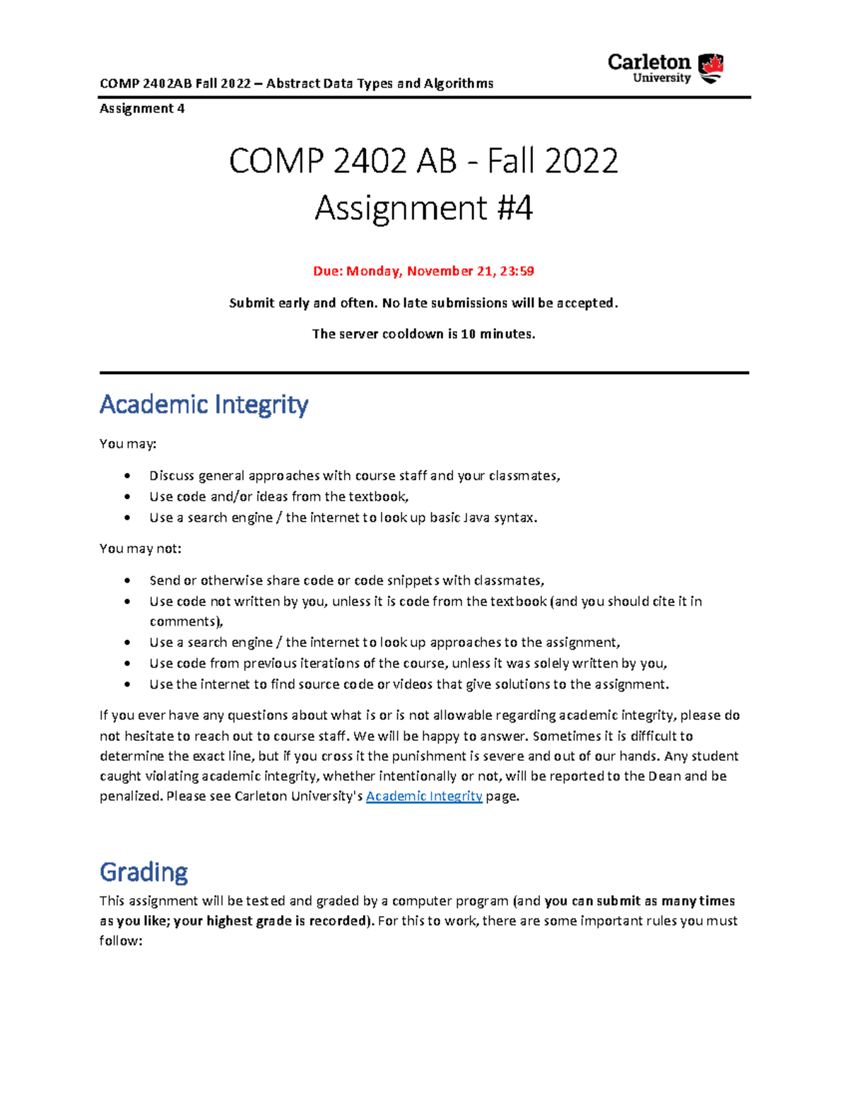 assignment questions paper autumn 2022