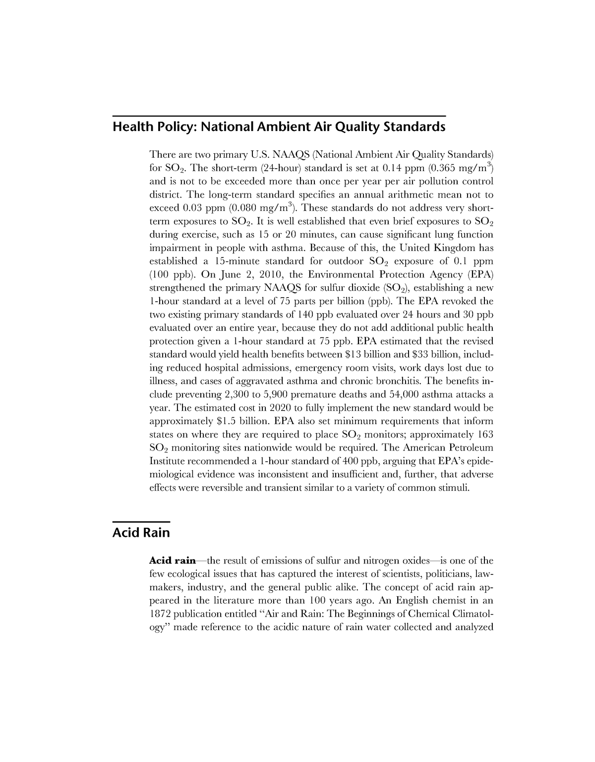 Environmental Policy And Public Health Air Pollution, Global Climate ...