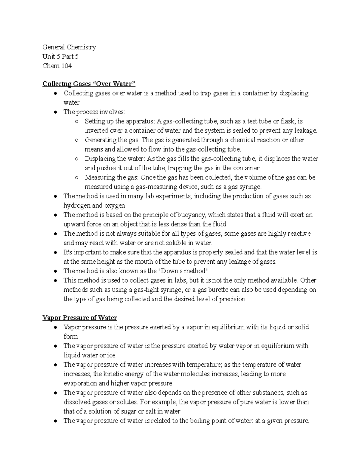 General Chemistry Unit 5 Part 5 Chem 104 - General Chemistry Unit 5 ...