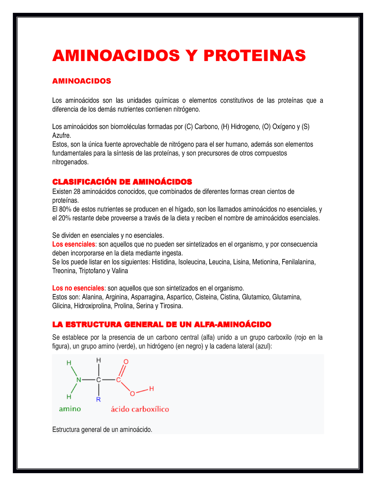 Aminoacidos Y Proteinas Byf 311 Studocu