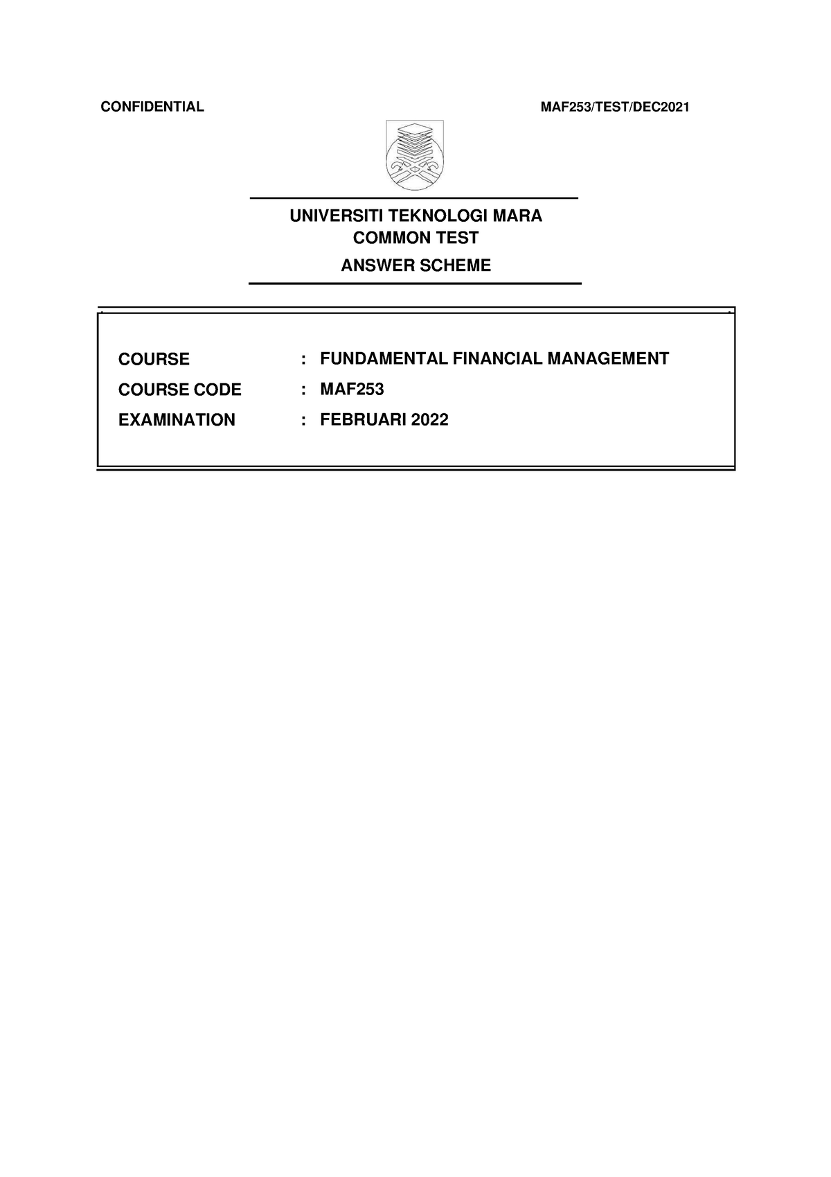 document-13-pyq-and-ss-confidential-maf253-test-dec-universiti-teknologi-mara-common-test