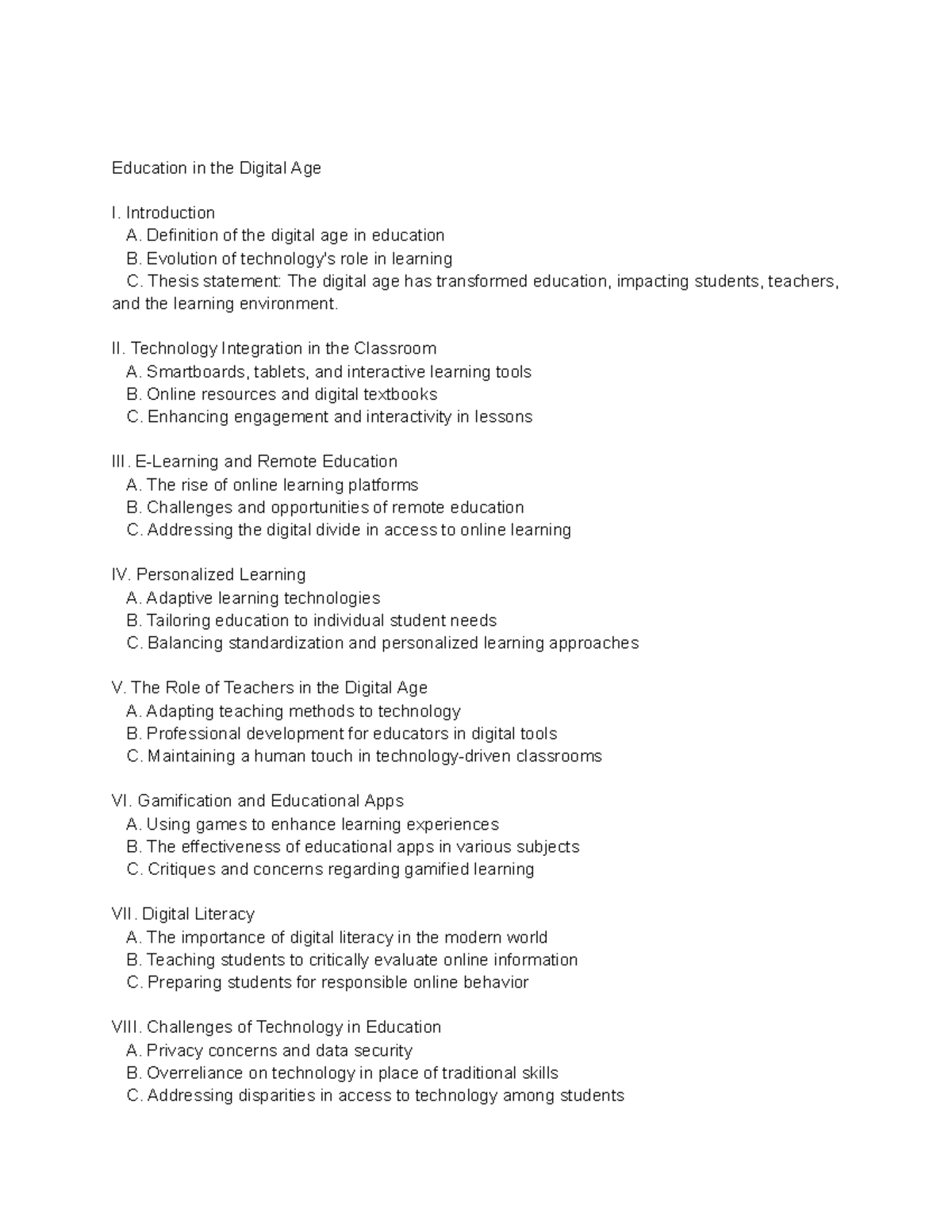 Education in the digital age - Education in the Digital Age I ...
