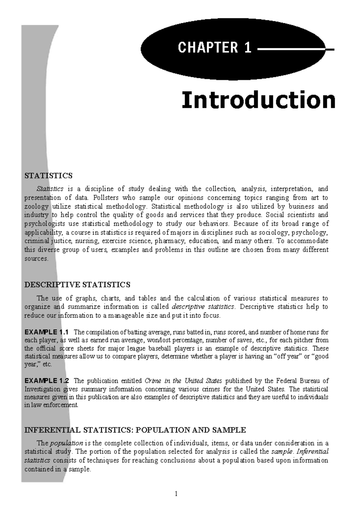 Statistical Programming-Lecture Notes - CHAPTER 1 1 Introduction ...