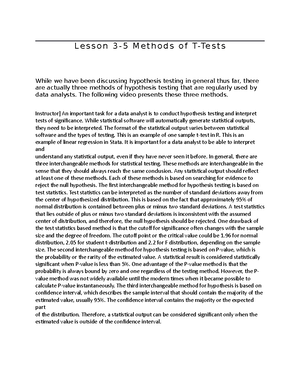 Lesson 4-1 - Two-Sample Hypothesis Testing - L e s s o n 4 - 1 — Tw o ...