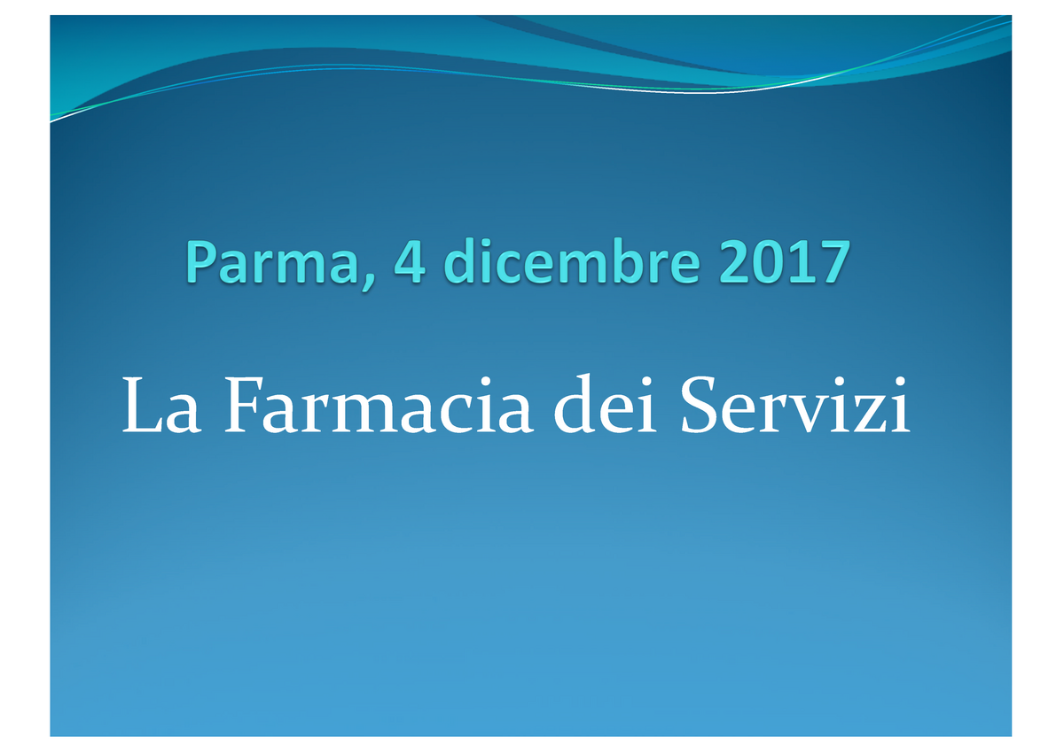 Farmacia Dei Servizi La Farmacia Dei Servizi La Domanda Perche Parlare Di Servizi In Farmacia 