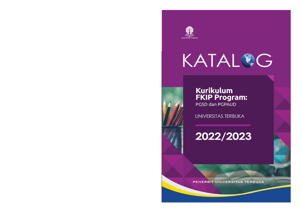 FKIP Pendas - Iv Katalog: Kurikulum FKIP Program PGSD Dan PGPAUD ...