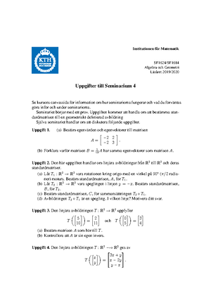 SF1626 Losningar 170817 - Institutionen F ̈or Matematik SF1626 ...