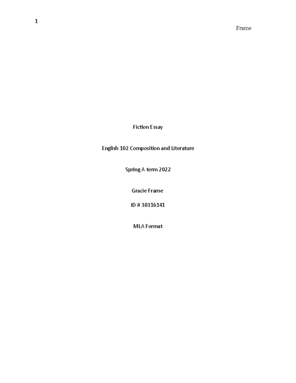 fiction essay engl 102