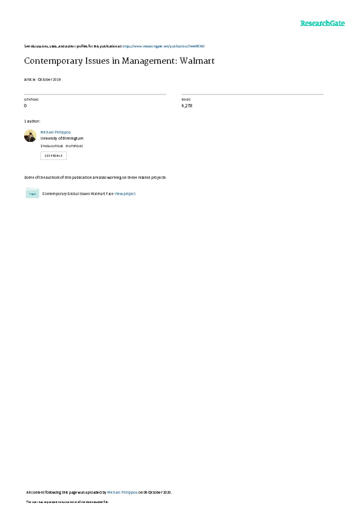 Walmart IA - Important document - See discussions, stats, and author ...