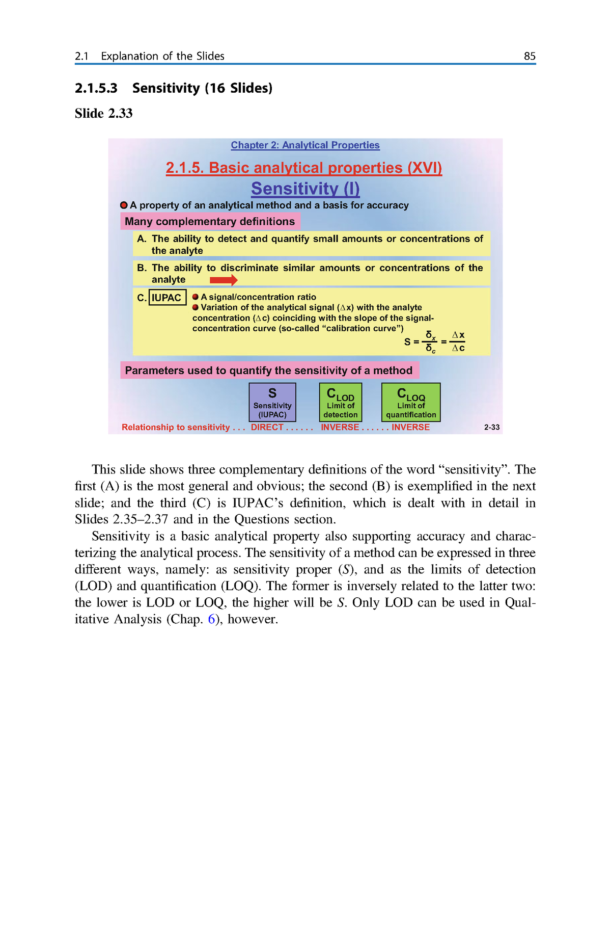 Analytical chemistry-34 - 2.1.5 Sensitivity (16 Slides) Slide 2 ...