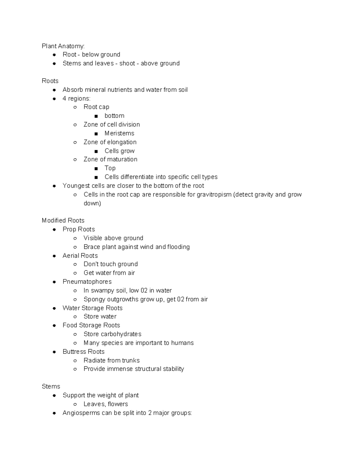 PLANT ANATOMY LECTURE NOTES PDF visual data 7