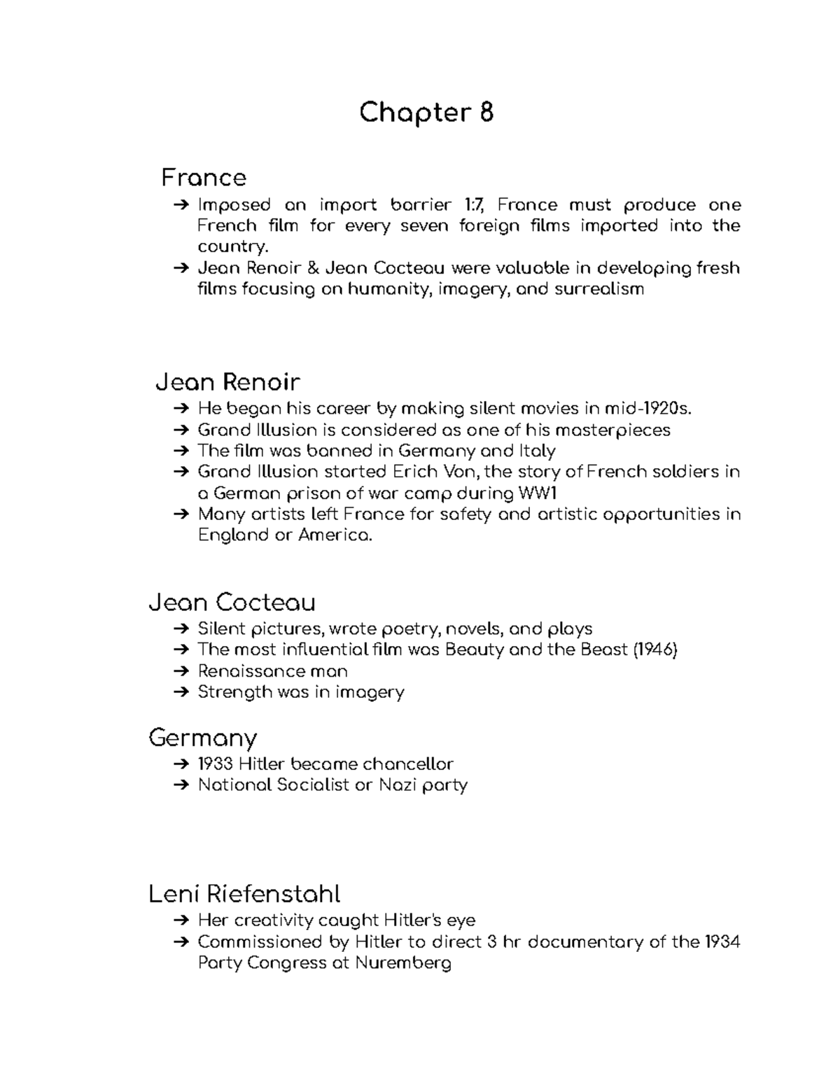 Chapter 8 Film Appreciation Chapter 8 France Imposed an import