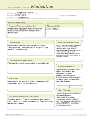 System Disorders-placenta Previa Abrt - Active Learning Templates 