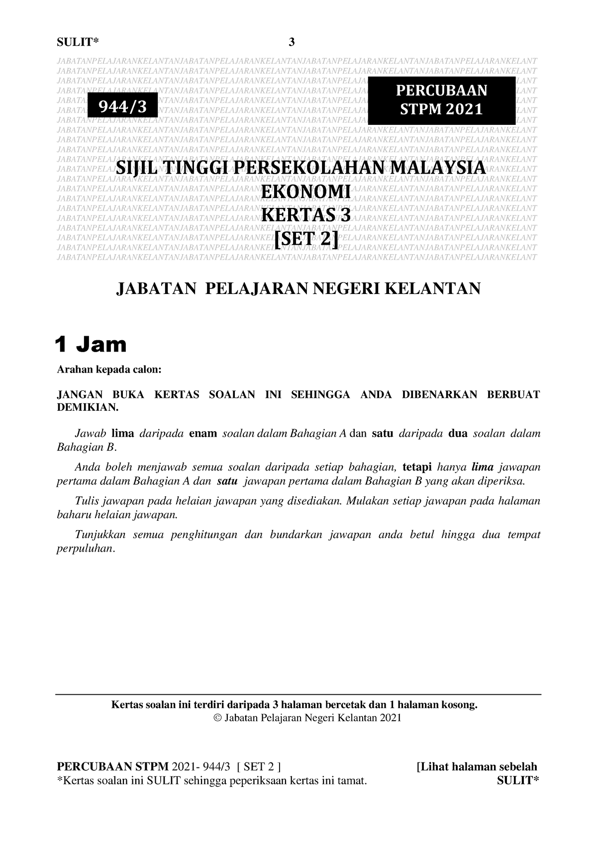 Soalan SET 2 - Bbn Mbvggh - PERCUBAAN STPM 2021- 944/3 [ SET 2 ] [Lihat ...