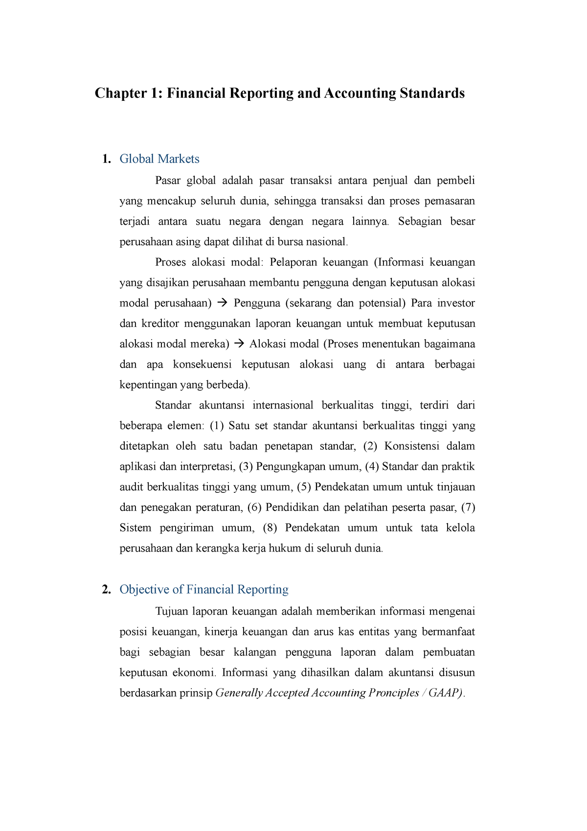 Heranita Salma Putri T 042111333020 Rmk Chapter 1 Chapter 1 Financial Reporting And