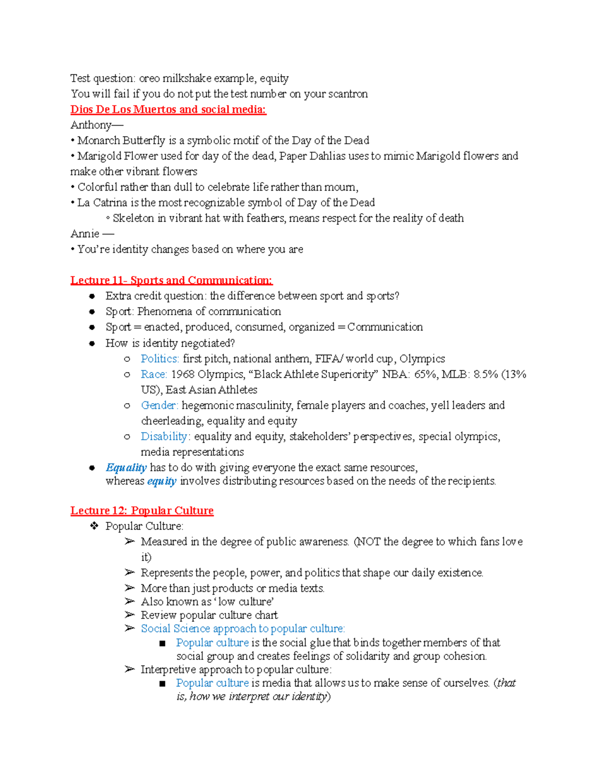 COMM 101 Final 3 study guide - Test question: oreo milkshake example ...