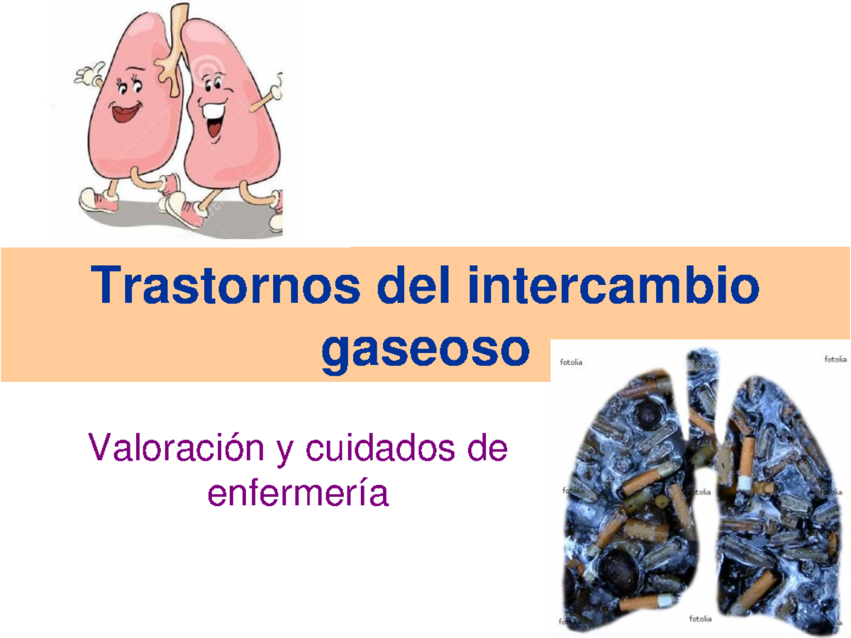 Apuntes - Trastornos del intercambio gaseoso - StuDocu