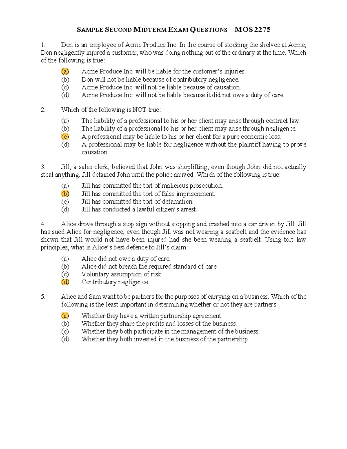 Sample+Questions+Second+Midterm-2 - S AMPLE S ECOND M IDTERM EXAM ...