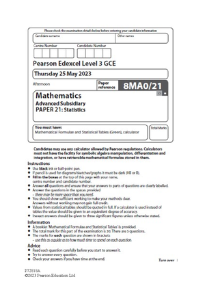 Practice Paper B Mark Scheme - Mark Scheme (Results) Summer 2016 ...