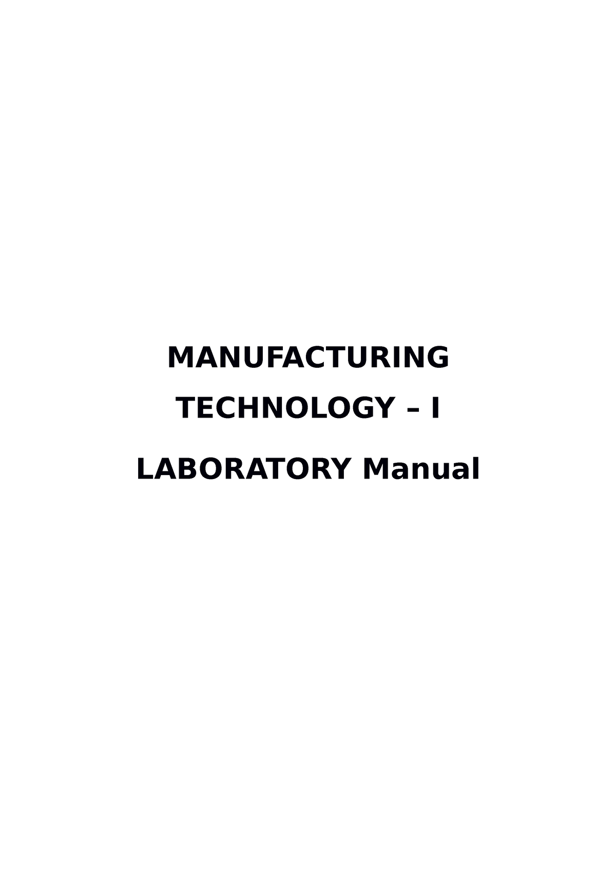 Files MECH Manual III ME2207 - Manufacturing Technology Laboratory-I ...