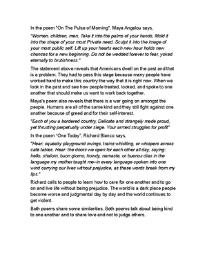 Analysis of Longing to Belong by Saira Shah and More Room by Judith ...