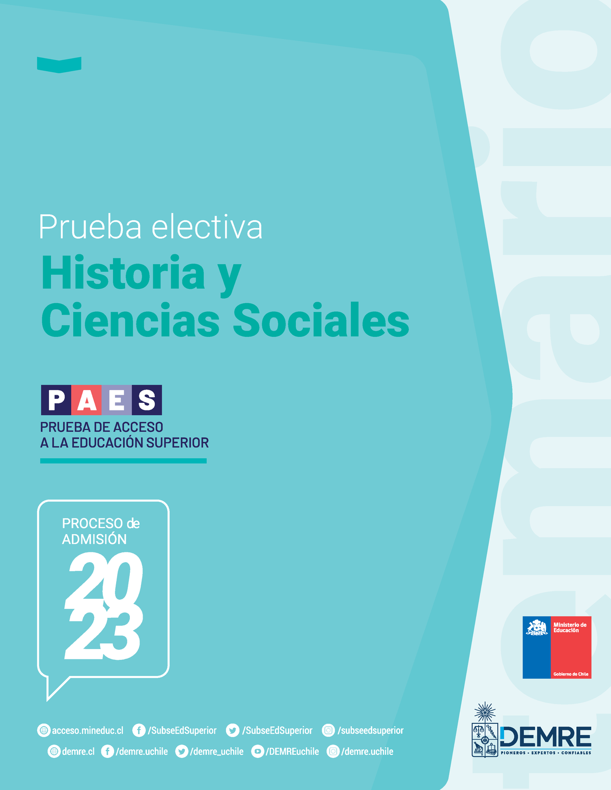 2023 22 01 26 temario paes historia ciencias sociales p2023 Prueba