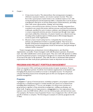 Information technology project management 11 - 6 Chapter 1 Project ...