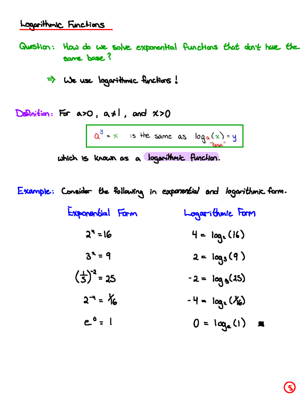 MAT133 - Additional Log Notes - Studocu
