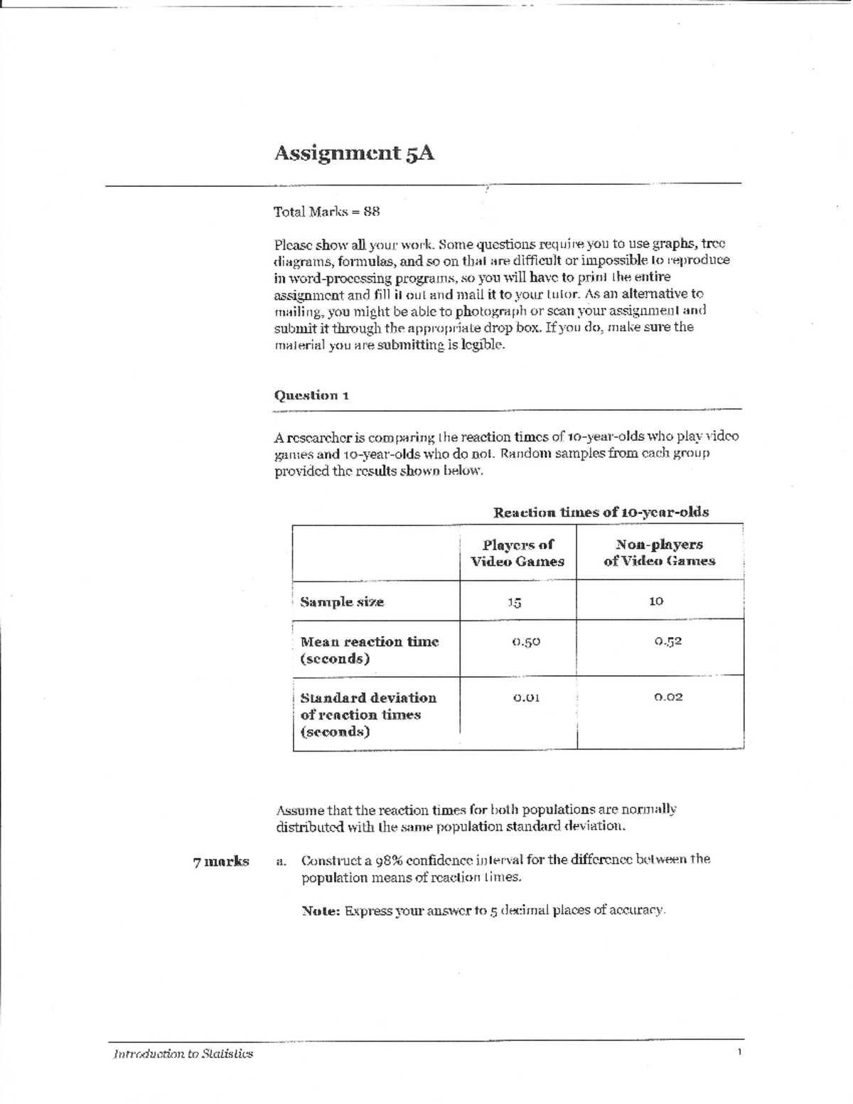 athabasca math 215 assignment 5