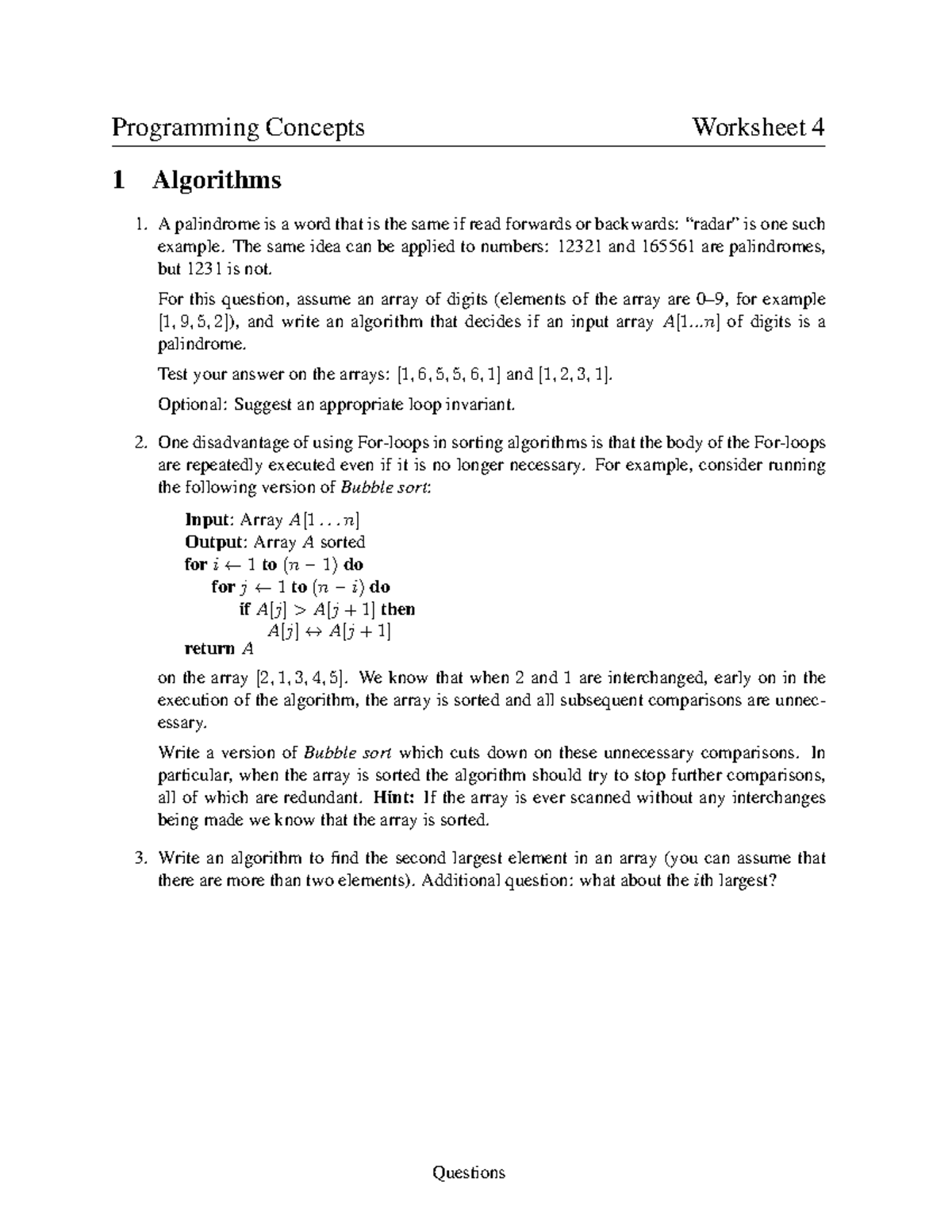 worksheet-4-question-set-programming-concepts-worksheet-4-1-algorithms-a-palindrome-is-a