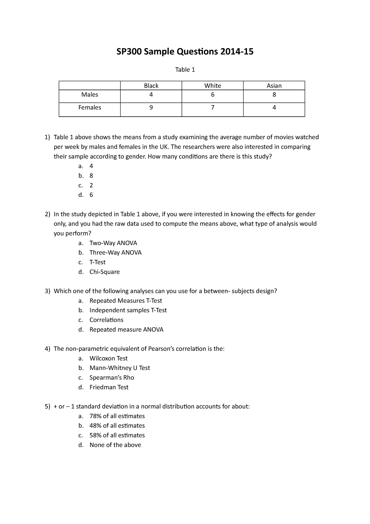 business statistics example problems and solutions