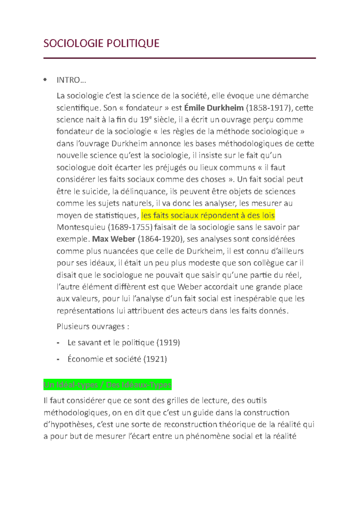 Sociologie Politique De L Intro Au Syst Mes Multipolaires Sociologie Politique Intro La