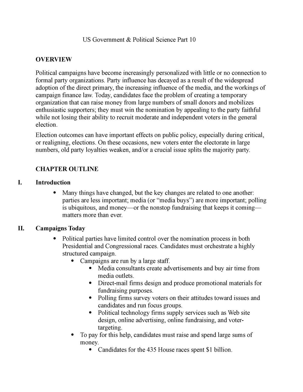 Us Government And Political Science Part 10 Us Government And Political Science Part 10 Overview 0776