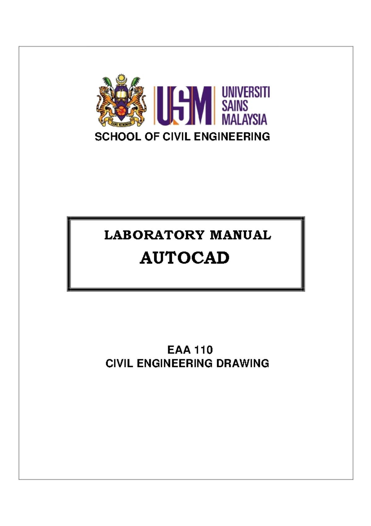 2018 Autocad module - Lecture notes remy - SCHOOL OF CIVIL ENGINEERING ...