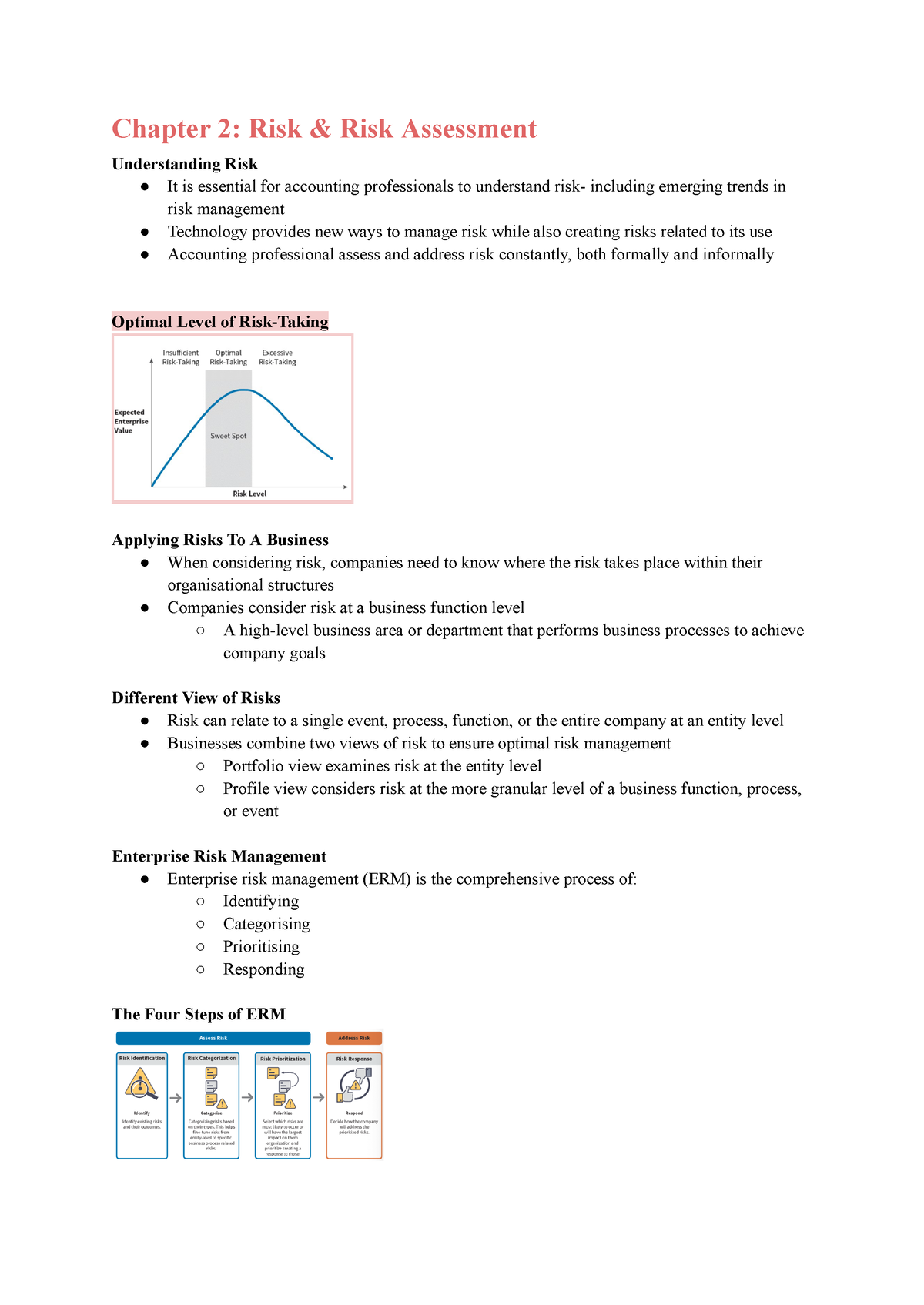 Adm4346 - Chapter 2 - Lecture Notes - Chapter 2: Risk & Risk Assessment ...