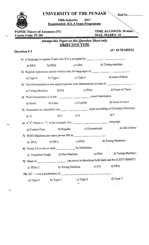 Chapter 5 Solutions - Automata Theory - Studocu