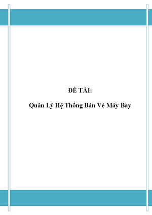 Tổng hợp với hơn 96 mô hình quản lý bán vé máy bay mới nhất  Eteachers