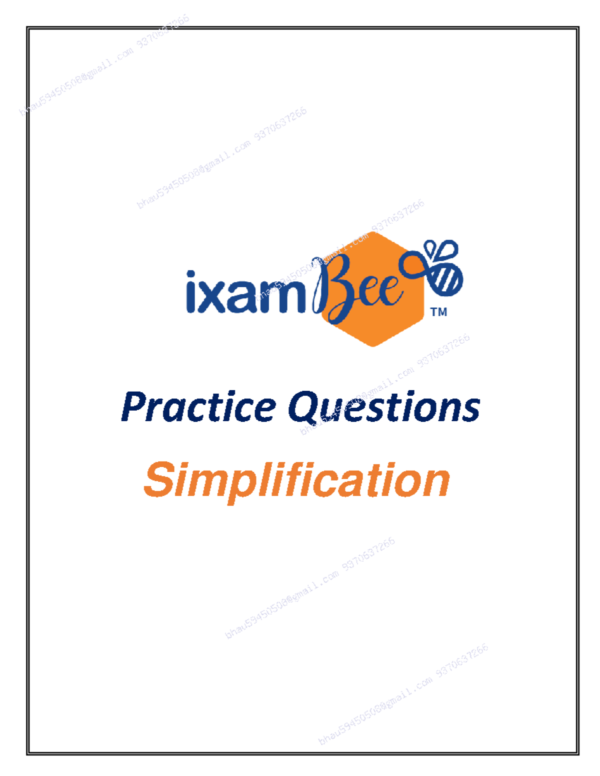 Simplification Questions and Solutions - Practice Questions ...