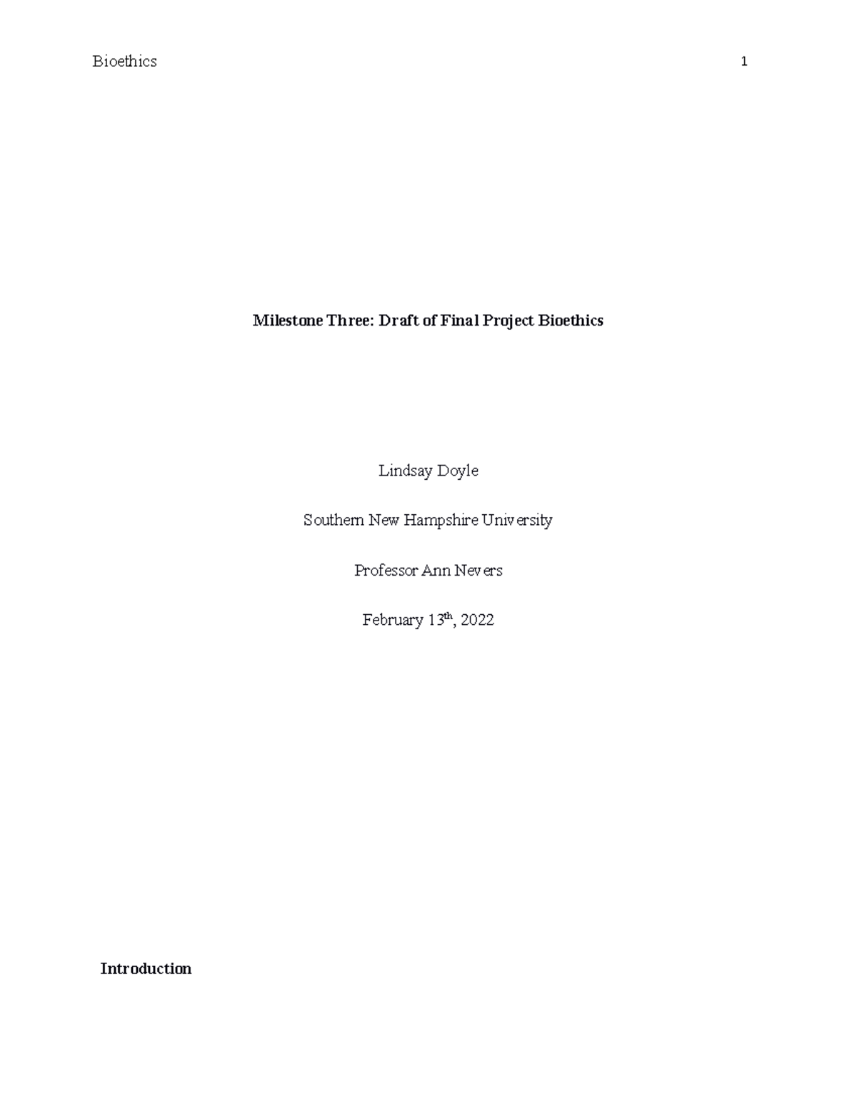 IHP 420 Milestone Three - Milestone Three: Draft of Final Project ...