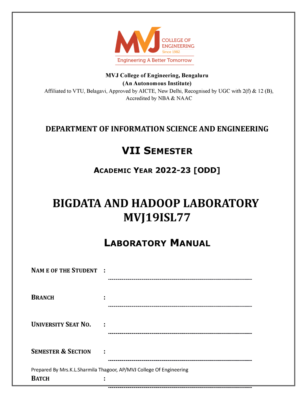 BDH LAB NEW Bigdata and Hadoop Lab Manual. 10 Experiments