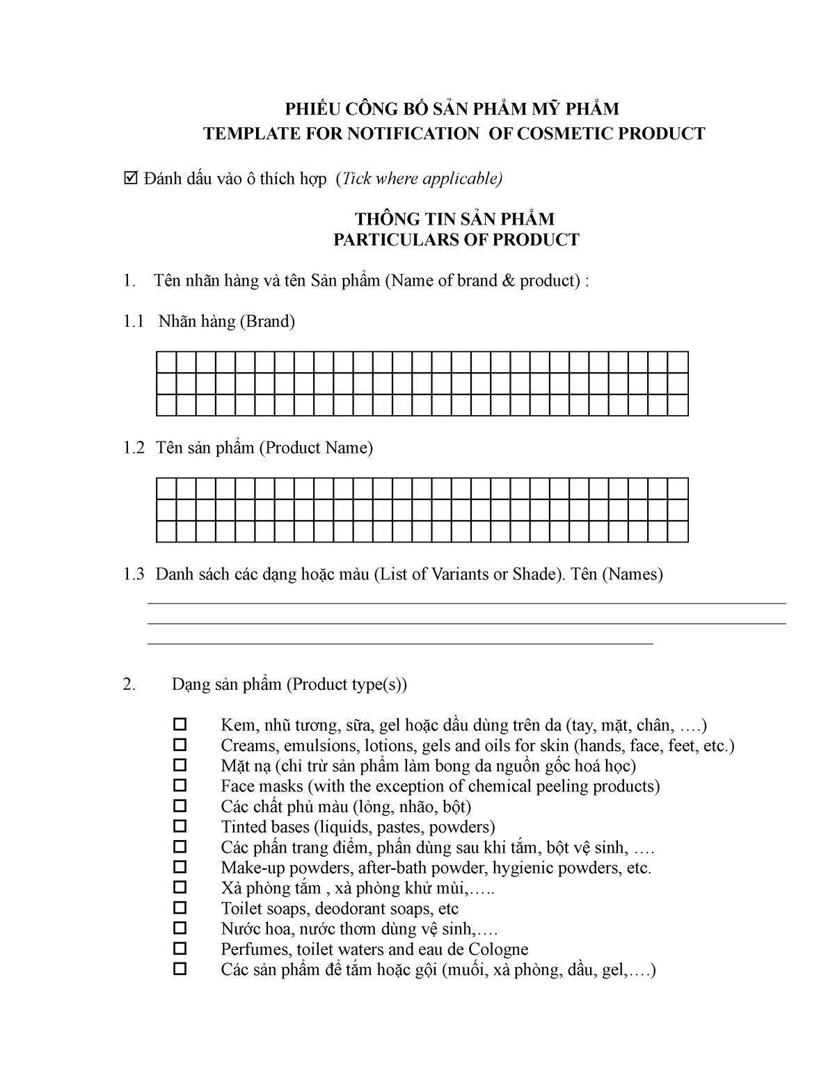 773-PHI U C NG B S N PH M M PH M9 - PHIẾU CÔNG BỐ SẢN PHẨM MỸ PHẨM ...