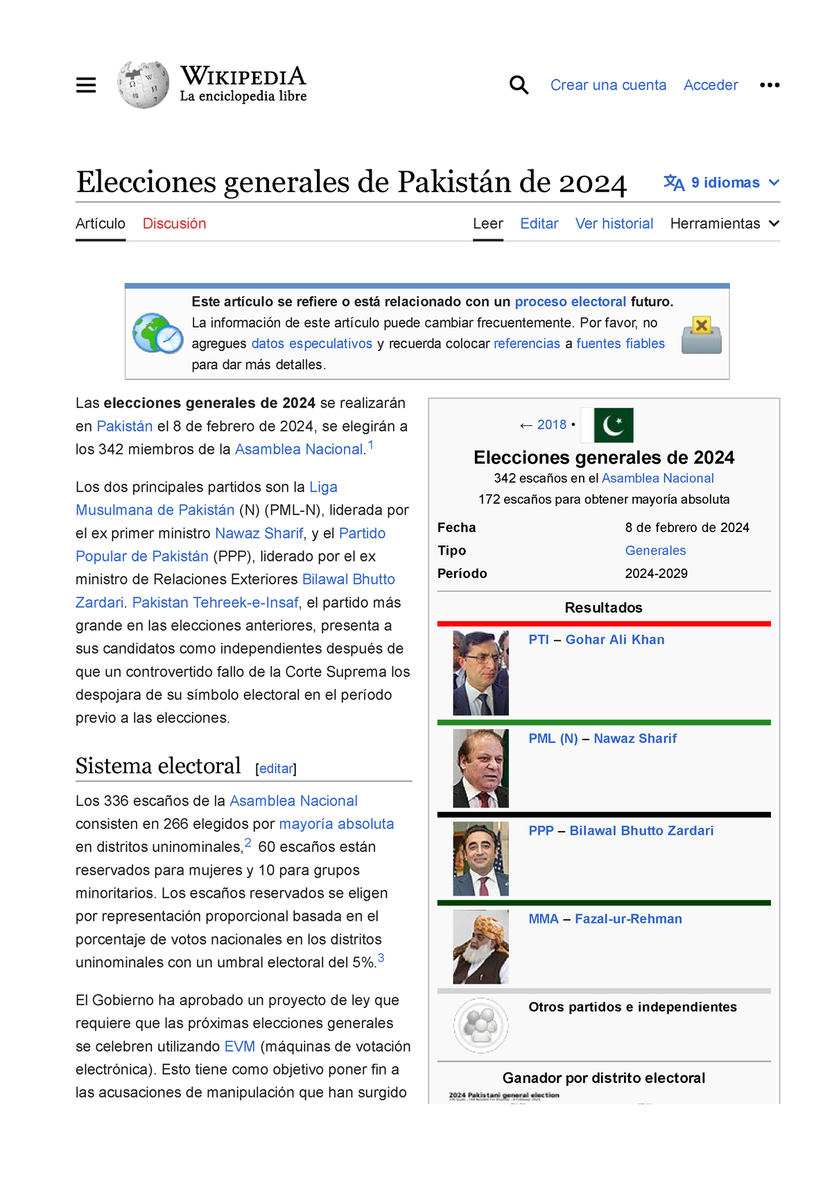 Es-wikipedia-org-wiki-Elecciones generales de Pakist%C3%A1n de 2024 ...