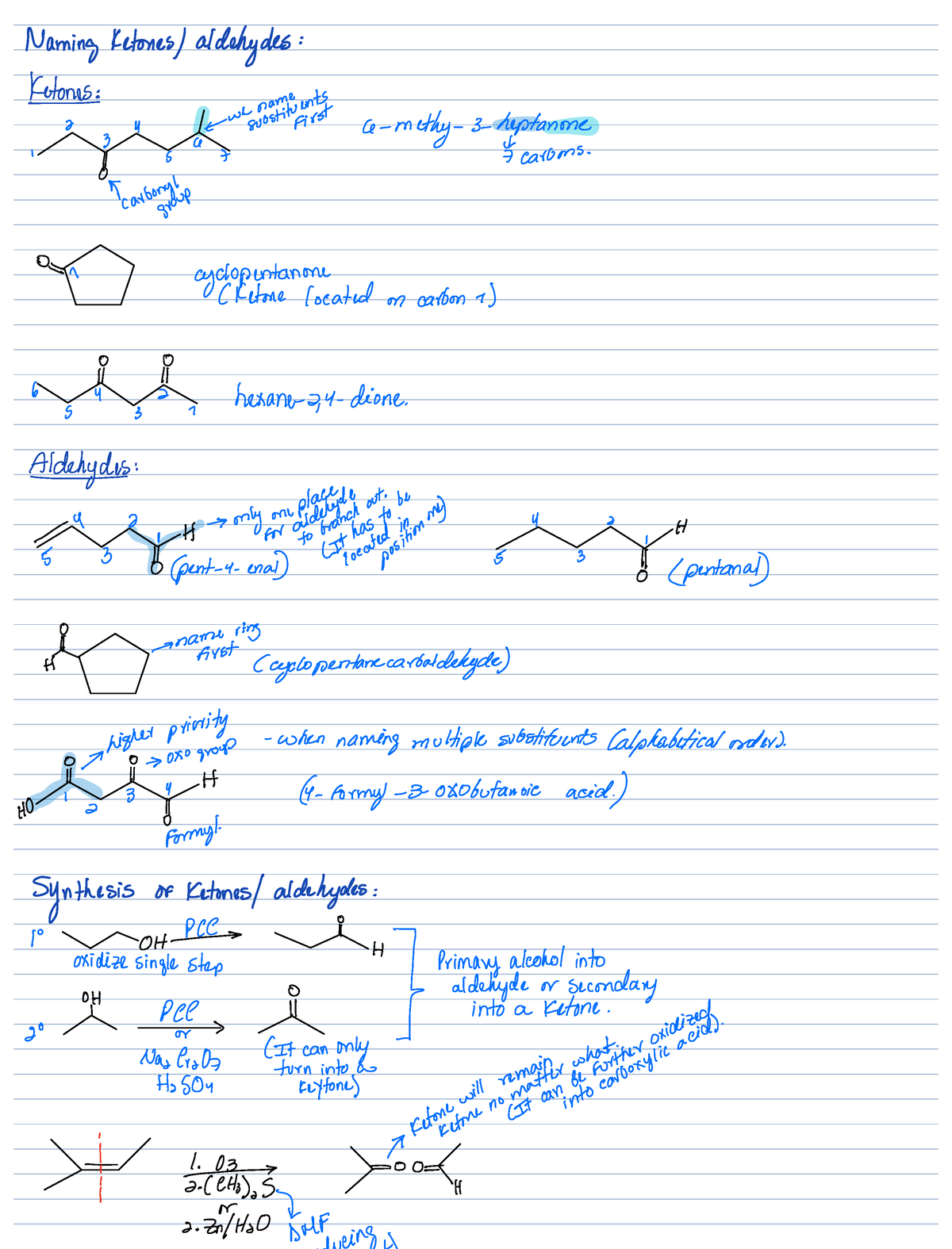 Chads prep-aldehydes and ketones- chap 16 - Naming Ketones aldehydes ...