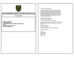 Gr9NS Revision exercise Term 1 - Grade 9 Natural Science Revision Test ...