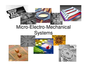 MEMS Piezoelectric - Peiezo elecric behaviour of MEMS - MAE 536 Micro ...